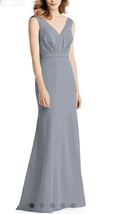 Jenny Packham Womens Plus Size 18 Bridesmaid Dessy Maxi Dress Gown Gray NWT - $140.24