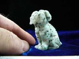 (Y-DOG-SH-706) SHAR PEI PUG sharpei dog dogs green PEPPER gem FIGURINE c... - $24.99