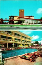Olympia Resort Motel Dual View Miami Beach Florida FL UNP Vtg Chrome Postcard  - £3.06 GBP