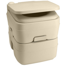 Dometic 965 MSD Portable Toilet w/Mounting Brackets - 5 Gallon - Parchment - £133.94 GBP