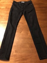 Ann Taylor Loft Women&#39;s Jeans Modern Black Skinny Jeans Stretch Size 4 X 30 - $28.71