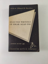 Selected Writings of Edgar Allan Poe edited by Edward H Davidson 1956 Paperback - £8.62 GBP