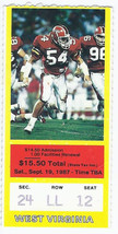 1987 NCAA College Football Ticket Stub West Virginia @ Maryland September 19th - £11.29 GBP