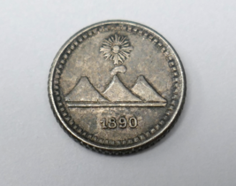 Guatemala 1890 Silver 1/4 Real Silver Coin - $29.99