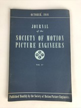 SMPE Journal Of The Society Of Motion Picture Engineers October 1946 VOL... - £10.29 GBP