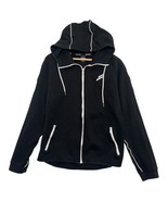 DoYouEven Hoodie Jacket Mens Large Black Zip Up White Trim Athletic Fitn... - $37.89 CAD