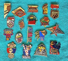 Super Bowl - Nfl Flying Colors Pins - 18 Pin Complete Set - Football - Very Rare - £276.30 GBP