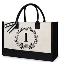 Creative Fashion Flower Letter Printed Handbag Large Capacity Shopping Top-Handl - £24.55 GBP