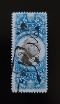 1871 25c U.S. Internal Revenue, George Washington, Scott R112, Blue &amp; Black - $1.98