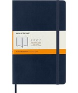 Moleskine Classic Notebook, Soft Cover, Large (5&quot; x 8.25&quot;) Ruled/Lined, ... - £19.75 GBP