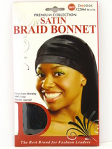 DONNA PREMIUM COLLECTION SATIN BRAID BONNET - BLACK (22064) - $7.99