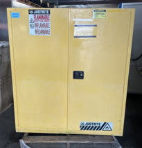 justrite 899170 Flammable Cabinet Vertical 2 X 55 gallon cap Yellow NO K... - £1,166.61 GBP