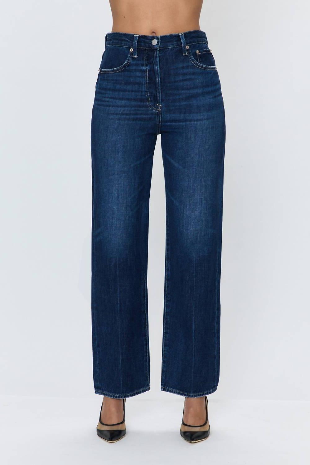 Pistola Cassie Cultivate Straight Leg Jeans Blue - $108.00
