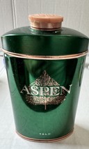 ASPEN Talc by Coty for Men 2.5 oz New No Box-Beautiful Tin - $35.00