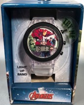 MARVEL AVENGERS Children&#39;s Digital LCD Watch With Light Up Band Holiday ... - £15.68 GBP