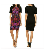 Adrianna Papell Print Colorblock Short Sheath Dress | Sz 2P 2 Petite  AP... - £36.68 GBP