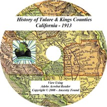 1913 History of Tulare and Kings County California CA - $5.86