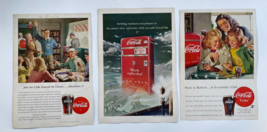 Coca Cola Vintage Ad Drink Soda Pop Coke Bottle Lot Advertisements - $14.00