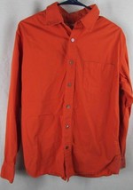 Womens Weatherproof Vintage orange long sleeve shirt top button down Medium - £5.69 GBP