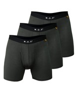 Men&#39;s Bamboo Boxer Briefs 3 Pack Moisture Wicking Long Fit Breathable So... - $570.01 MXN