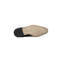 25637-001 Stacy Adams Rapino Plain Toe Monk Strap Shoes Crocodile Print Black image 4