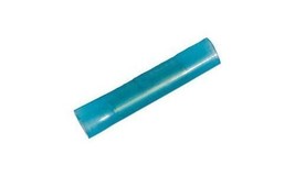 100 Blue Nylon Insulated Seamless Butt Splice Connectors With Non-Flared... - £27.71 GBP