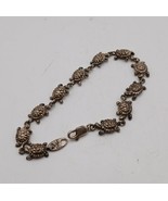 Vintage sterling silver turtle bracelet - $901.87 MXN