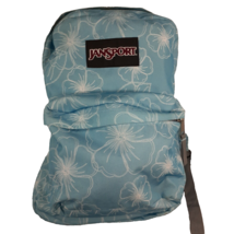 Jansport Blue Backpack Student Bookbag Travel Bag Exterior Zip Pocket Zip Close - $13.98