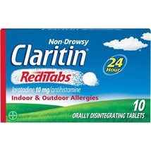 Claritin 24 Hour Non-Drowsy Allergy Relief RediTabs, 10 mg, 10 Ct.. - £20.56 GBP