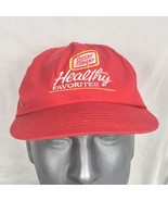 Oscar Mayer Healthy Favorites Hat Cap Red Adjustable Vintage Trucker - £11.95 GBP