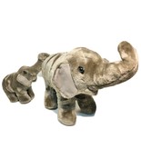 Ringling Bros Barnum Bailey Circus Plush Gray Elephant Mother 16&quot; &amp; Baby... - £39.05 GBP