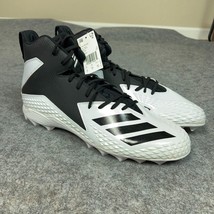 Adidas Mens Football Cleat 16 White Black Shoe Freak Mid MD Sport Lacrosse F2 - $39.98