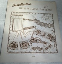 VTG - Aunt Martha&#39;s Huck Weaving Patterns Craft Booklet 3610 - Sewing Craft - $7.91