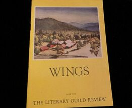 Wings Literary Guild Review Magazine w illustrations; book reviews May 1... - $4.00
