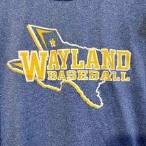 Wayland Baptist University Pioneers Large T-Shirt Blue Baseball Short Sleeve Tee - £9.10 GBP