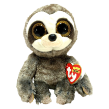 TY Beanie Boos Sloth Plush Stuffed Animal 6&quot; Dangler with Heart Tags - £11.84 GBP