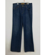 Seven 7 Womens Jeans Size 8 Premium Stretch Denim Flare Blue Jeans 32 x 33 - $18.69