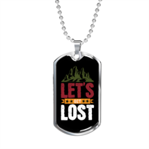 Camper Necklace Let's Get Lost Red White Necklace Stainless Steel or 18k Gold D - £37.92 GBP+