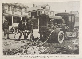 1924 Magazine Photo Mechanical Pick Jackhammer Breaking Pavement Boston,MA - £12.15 GBP