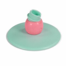 Vintage 1986 Barbie Ice Cream Shoppe Chair Base Seat Part Piece 3653 Teal - $7.99