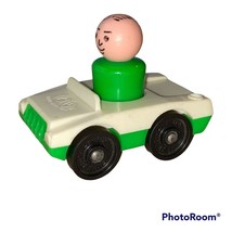 Convertible 1970s Fisher Price Little People Figure Auto Car Vintage USA Made - $9.87