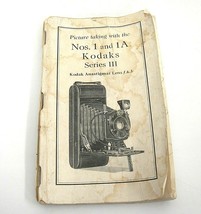 Kodak Series III Antique Folding Camera Instruction Manual Booklet Nos 1... - £14.86 GBP