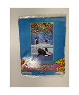 New Luau Wall Mural Decor Party Decorations Orca Whale 42 x72 in Coral Reef - £6.02 GBP