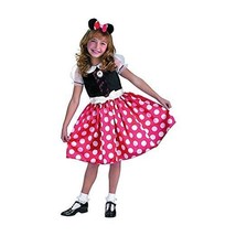 Minnie Mouse Classic Girls Costume Small 4 6x - $1,009.52 MXN