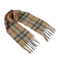 J.Valintin Unisex Plaid Scarf Soft Feel Acrylic Fashion Design #Scarf4 beige image 3