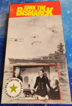 Sink the Bismarck starring Kenneth More Dana Wynter VHS 1991 Black And White - £3.52 GBP