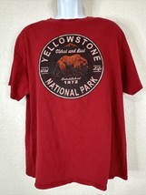 Yellowstone National Park T Shirt Red Bear Delta Pro Mens XL - £9.09 GBP