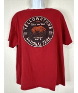 Yellowstone National Park T Shirt Red Bear Delta Pro Mens XL - £9.15 GBP