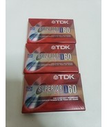 Lot of 3 TDK Metal IEC1 4 D60, 60 Minute Blank Audio Cassette Tapes New ... - $13.66 CAD