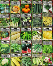 Set of 25 Premium Vegetable &amp; Herb Seeds 25 Deluxe Variety 100% Non-GMO ... - £12.66 GBP
